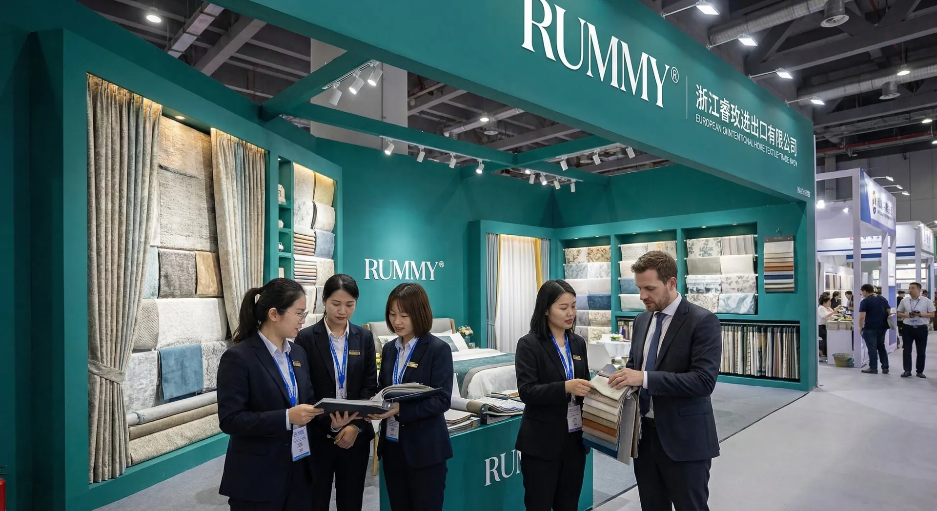 国际贸易会议示意图